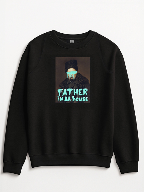 Світшот "Father in da house" Чорний 